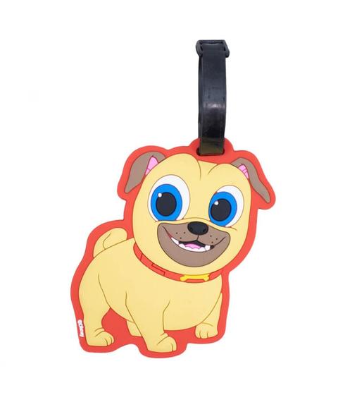 Imagem de Etiqueta Para Bagagem Rolly Puppy Dog Pals Amarelo 13x8cm - Disney