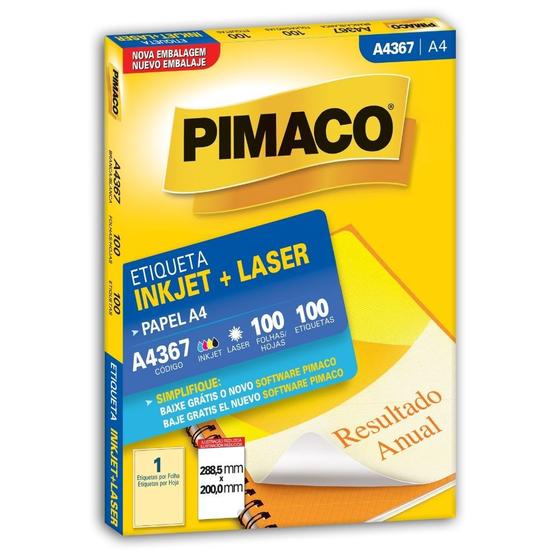 Imagem de Etiqueta Pimaco Inkjet + Laser - A4367