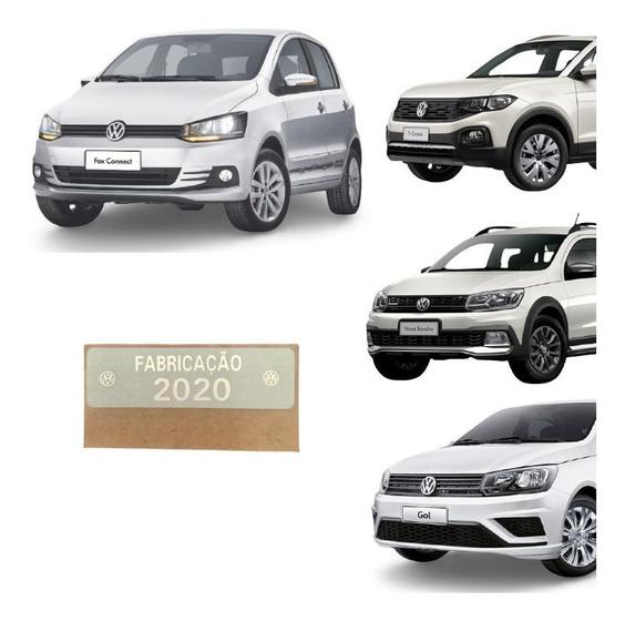 Imagem de Etiqueta Plaqueta Ano Fabricação 2020 Vw Original