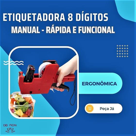 Imagem de Etiquetadora De Preços 8 Dígitos Manual Comércio Loja Rápida