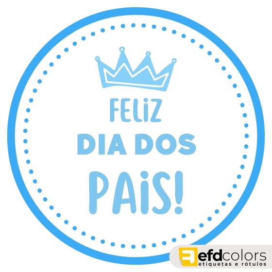 Etiquetas Adesivo Dia Dos Pais 5cm - Kit C/100 - Efd Colors - Adesivo ...