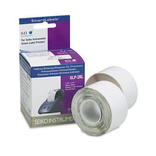 Imagem de Etiquetas de endereço Seiko Self-Adhesive 1.125 x 3.5 White 260/Box