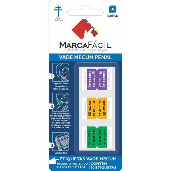 Etiquetas Vade Mecum Penal CEISC é ruim? Etiquetas Vade Mecum Penal CEISC é boa?