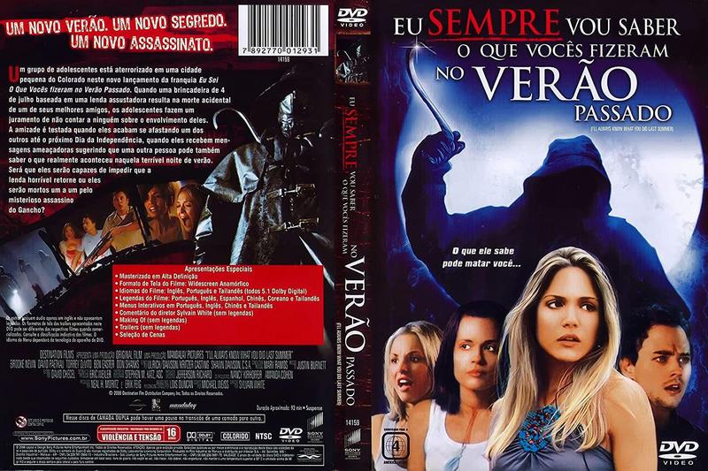 Imagem de eu sempre vou saber o que voces fizeram no verao passado dvd original lacrado