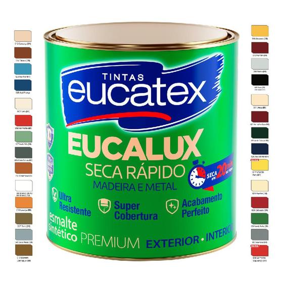 Imagem de Eucalux esmalte sintético brilhante cinza escuro 900ml