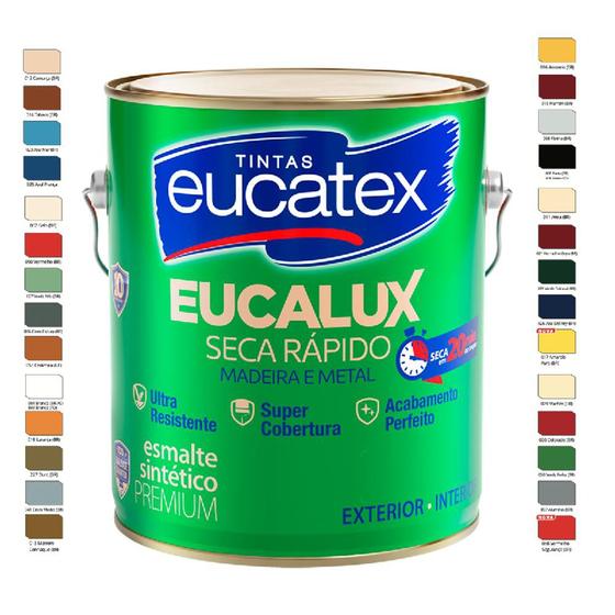 Imagem de Eucalux esmalte sintético premium verde colonial 3,6lt