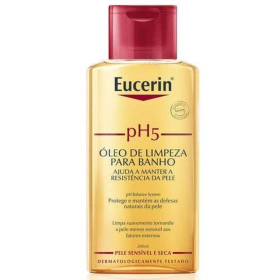 Eucerin Ph5 Óleo De Limpeza Corporal Para Banho 200ml - Óleo Corporal ...