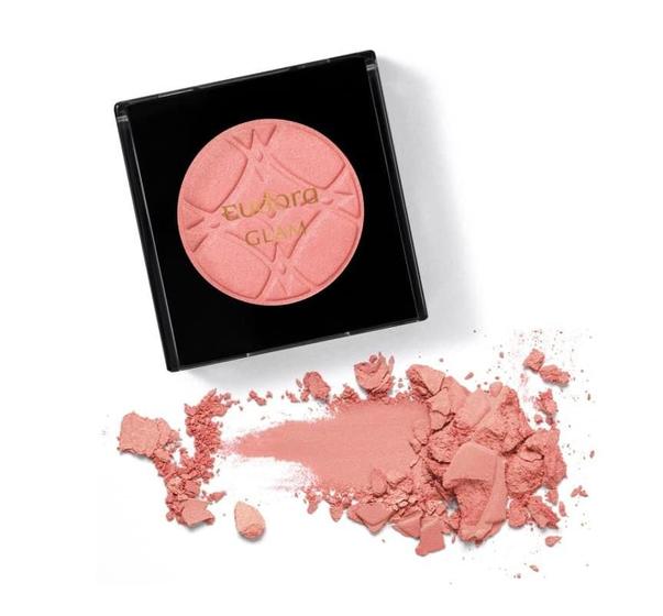 Imagem de Eudora Glam Blush em Pó Pêssego Peach Bellini 5g