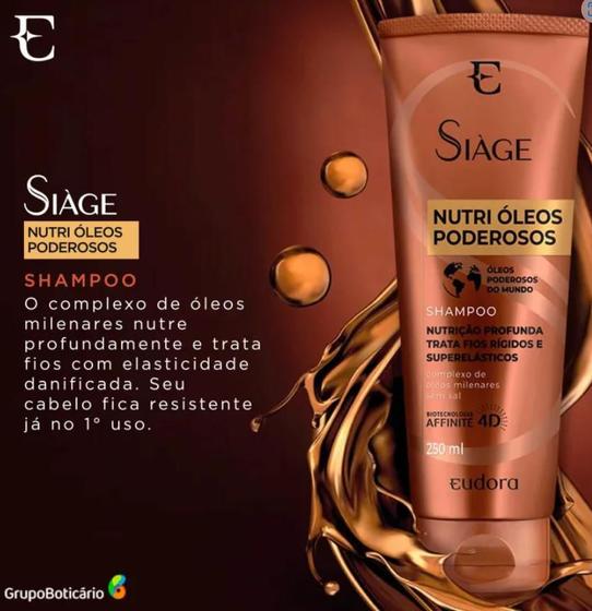 Imagem de Eudora shampoo siage  nutri oleos poderosos