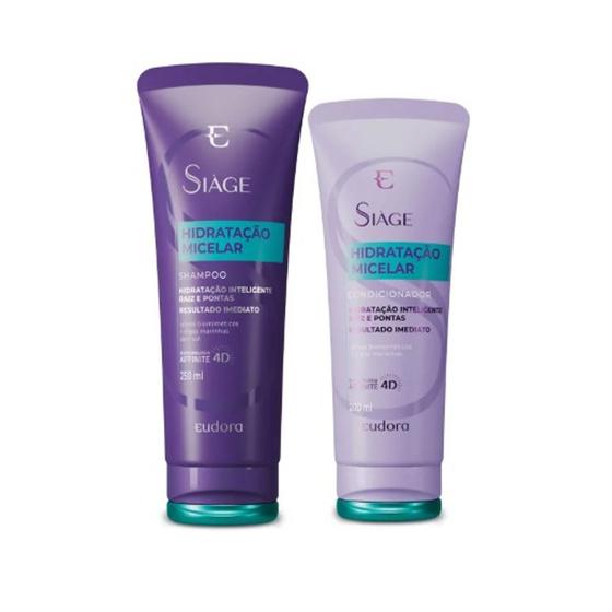 Imagem de Eudora Siage Hidratação Micelar Shampoo 250ml + Condicionador 200ml