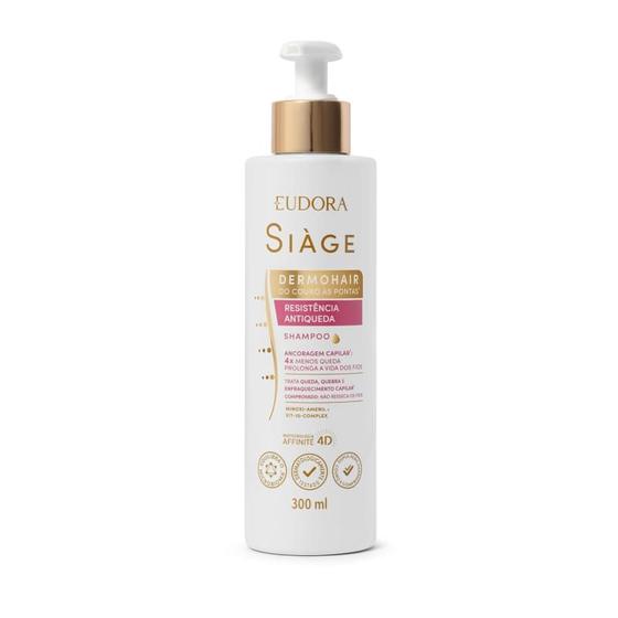 Imagem de EUDORA SIAGE SHAMPOO DERMO HAIR RESISTENCIA ANTIQUEDA 300ml