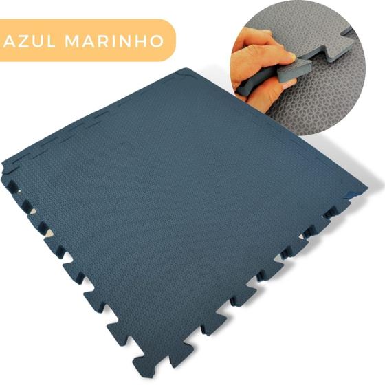 Imagem de EVA Tapete Tatame Placa de  50x50cm 10mm Com Bordas - Cores Diversas 