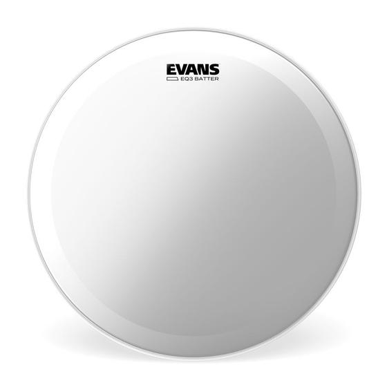 Imagem de Evans Pele Para Bumbo EQ3 Transparente 22' BD22GB3