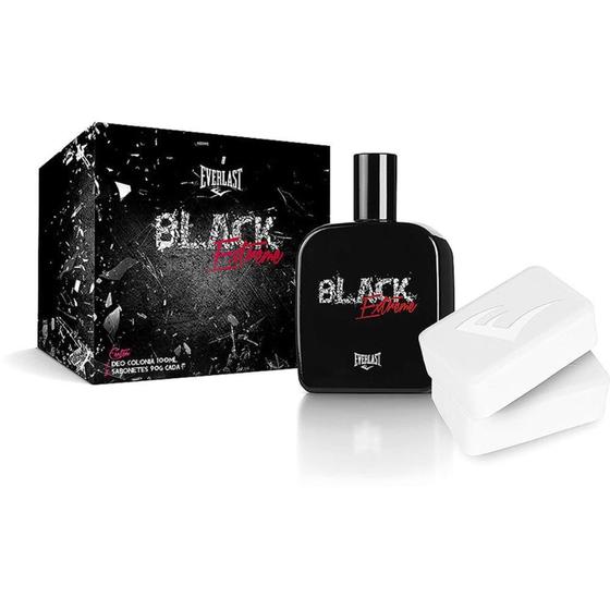 Imagem de Everlast Kit Perfume Masculino Black Extreme 100ml + 2 Sabonetes 90g