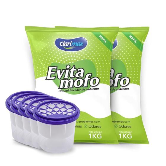 Imagem de Evita mofo Clarimax 2kg + 5 Potes P/ 130g