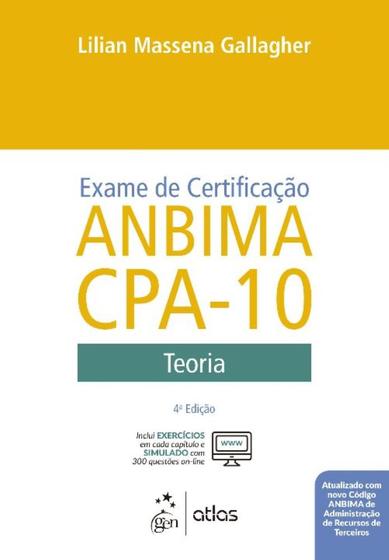 Imagem de Exame de Certificação Anbima Cpa-10 - Teoria - 04Ed/20