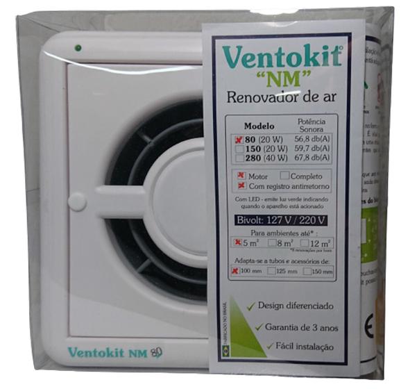 Imagem de Exaustor Ventokit M 80A NM c/reg. shaft coletivo bivolt