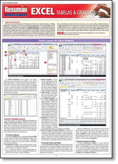 Imagem de Excel: Tabelas & Gráficos - Coleção Resumão Informática - BARROS FISCHER & ASSOCIADOS