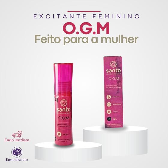 Imagem de Excitante Feminino Estimulante Gel de Massagem 40g O.G.M Santo Cosméticos