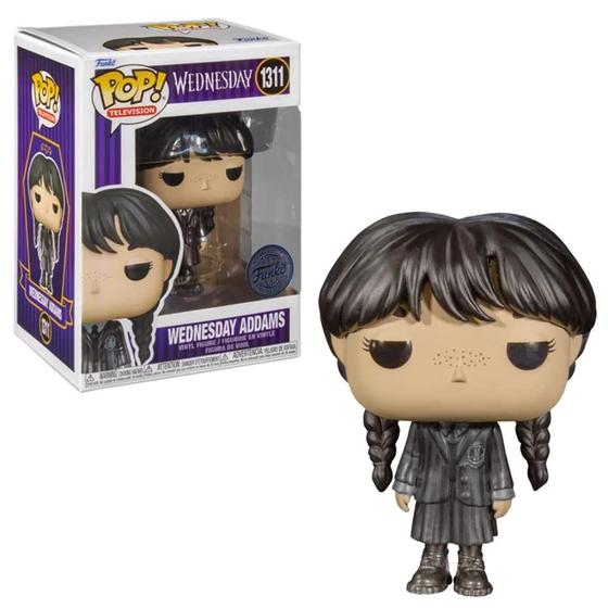 Imagem de Exclusão do Funko Pop Wednesday Addams 1311 Metallic Hot Top