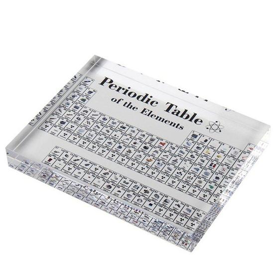 Imagem de Exibição de tabela periódica em acrílico com elementos químicos