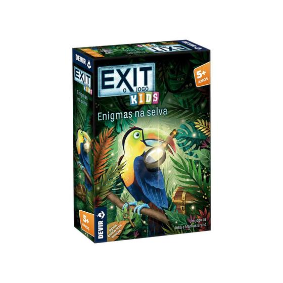 Imagem de EXIT Kids Enigmas Na Selva Jogo de Cartas Devir BGEXIT22PT