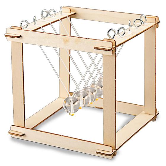 Imagem de Experiencia Brinquedo Madeira Montar Maker Polilab Ciencias DIY