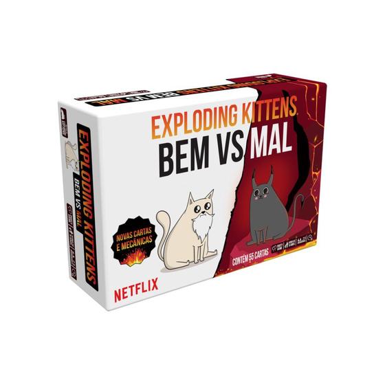 Imagem de Exploding Kittens Bem vs Mal Jogo de Cartas Galapagos EXK611