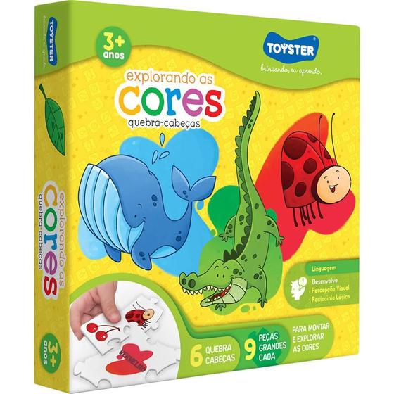Explorando as Cores Quebra-Cabeças Toyster Menor preço em Explorando as Cores Quebra-Cabeças Toyster