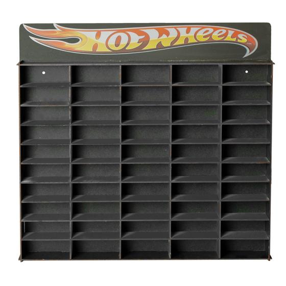 Expositor De Carrinhos Hotwells Coleção 50 Peças Mdf Preto Menor preço em Expositor De Carrinhos Hotwells Coleção 50 Peças Mdf Preto