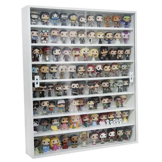 Expositor Funko Pop (para 100 Pops) Mdf, Portas Em Vidro, 8 vãos, Dom Móveis - branco Menor preço em Expositor Funko Pop (para 100 Pops) Mdf, Portas Em Vidro, 8 vãos, Dom Móveis - branco