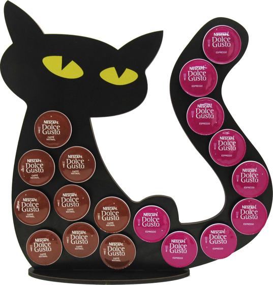Imagem de Expositor Gato Para Cápsulas Café Dolce Gusto Com Base Mdf