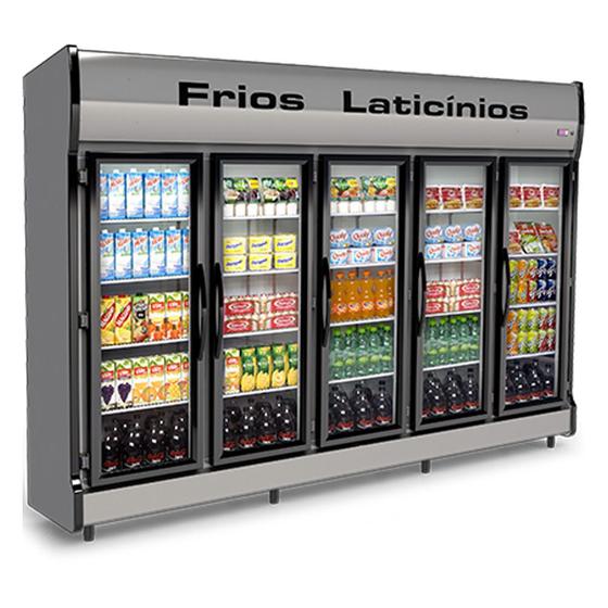 Geladeira/refrigerador 2270 Litros 5 Portas Cinza - Conservex - 220v - As-5/e