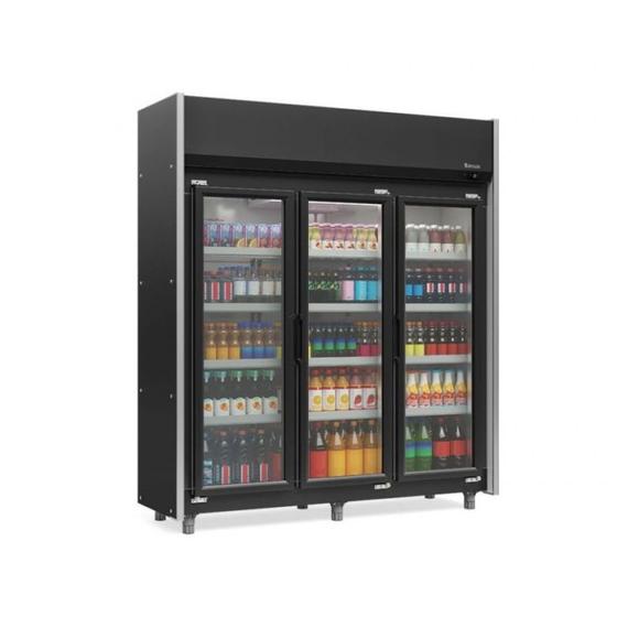 Imagem de Expositor Refrigerado Gelopar Auto Serviço 1200L 3 Portas 1,83m GEAS-3P PR- 127v