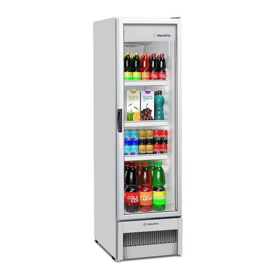 Imagem de Expositor/Refrigerador Vertical Metalfrio VB28 Porta de Vidro 324 Litros Branco