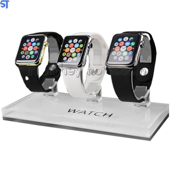 Imagem de Expositor Relógio 3X1 P/Iwatch Base Transparente Universal