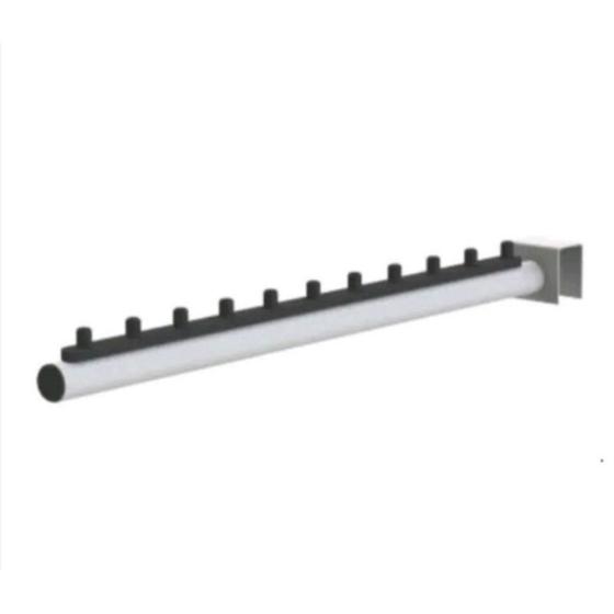 Expositor RT Cabideiro Tipo Régua Inclinado Para Barra, De Encaixe Branco ou Preto Menor preço em Expositor RT Cabideiro Tipo Régua Inclinado Para Barra, De Encaixe Branco ou Preto