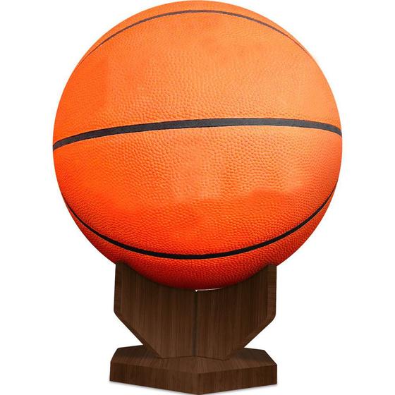 Imagem de Expositor Suporte Decorativo Bola De Futebol Basquete Em MDF