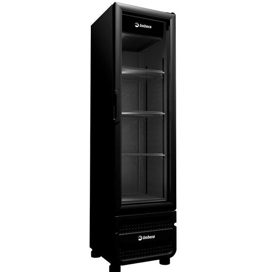 Imagem de Expositor Vertical Imbera 244 Litros Porta de Vidro Full Black VR08 - Bivolt