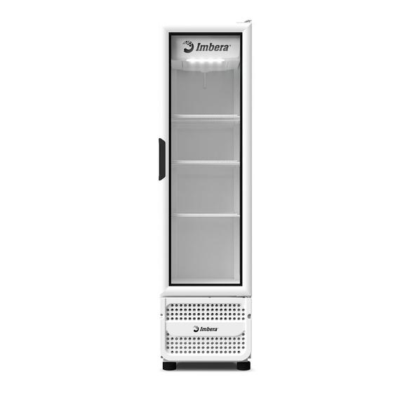 Imagem de Expositor Vertical Imbera 453 Litros Porta de Vidro Branco VRS16  Bivolt