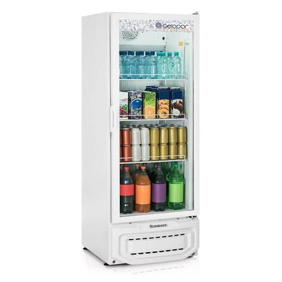 Imagem de Expositor Vertical Porta de Vidro Visacooler Para Bebidas 410 Litros - 220v