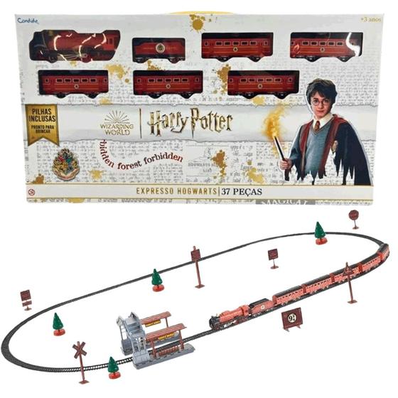 Imagem de Expresso de Hogwarts Ferrovia Mágica Harry Potter 37 Peças