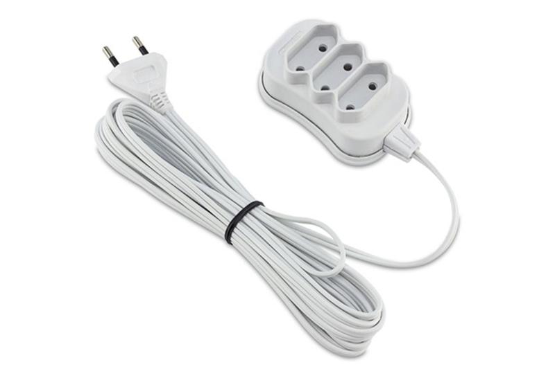 Extensao 3 tomadas slim bipolar 5 metros Menor preço em Extensao 3 tomadas slim bipolar 5 metros