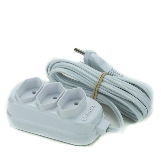Imagem de Extensao 3t bipolar 2m branco fiolux