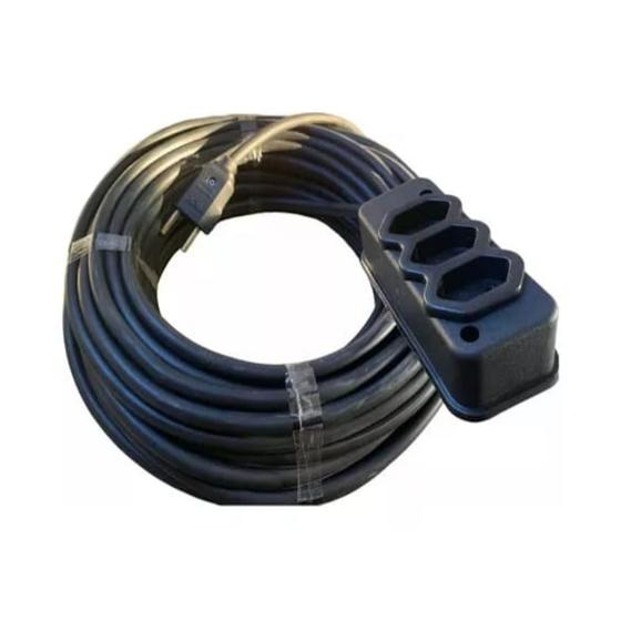Imagem de Extensão Cabo Fio Pp 2 X 1.5 mm Reforçada Rolo Com 10 Metros
