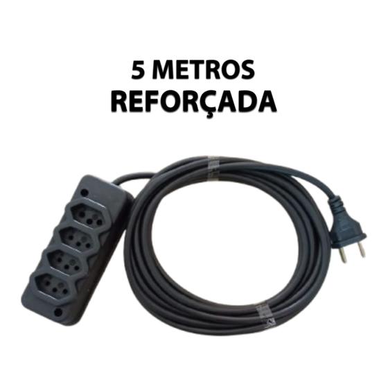 Imagem de Extensão Cabo Fio Pp 2 X 1.5 Mm Reforçada Rolo Com 5 Metros