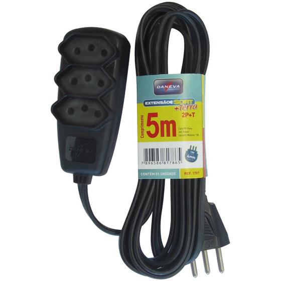 Imagem de Extensão Com 5 Metros Preto Bovolt