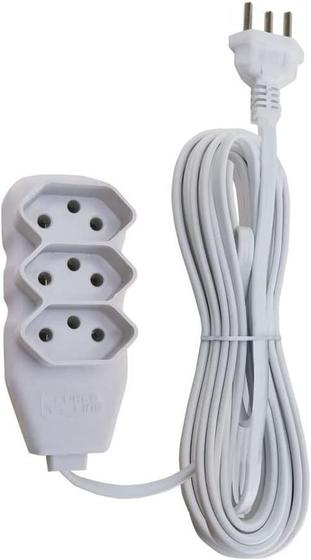 Imagem de Extensao Connect Plus 20A - 3T - 2P+T - 5M - Branca
