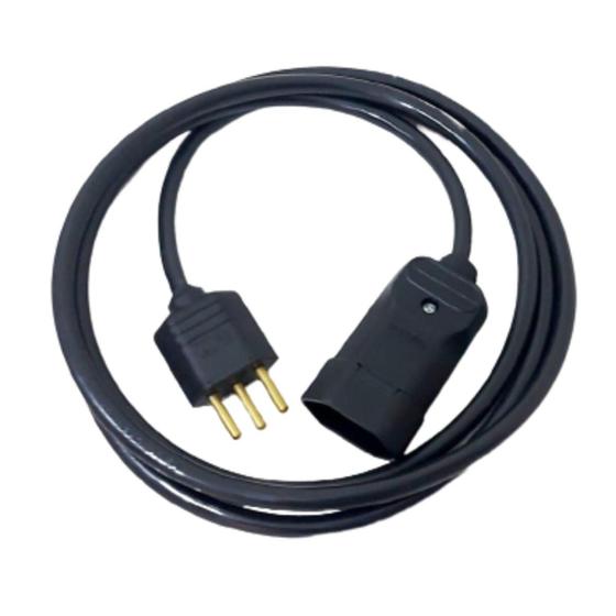 Extensão Cordão Prolongador 3 Pinos 10a/20a 1 Metro Preto Menor preço em Extensão Cordão Prolongador 3 Pinos 10a/20a 1 Metro Preto