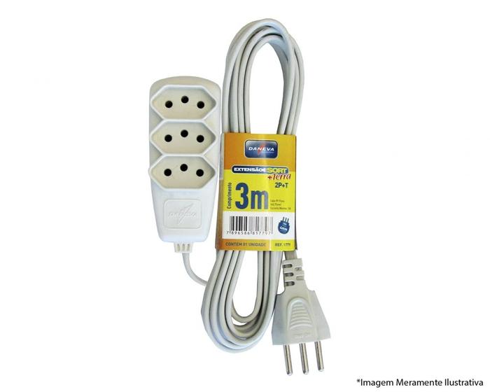 Imagem de Extensao Daneva Sort 2P T Pp 03M 3X0,75 1779 Blister